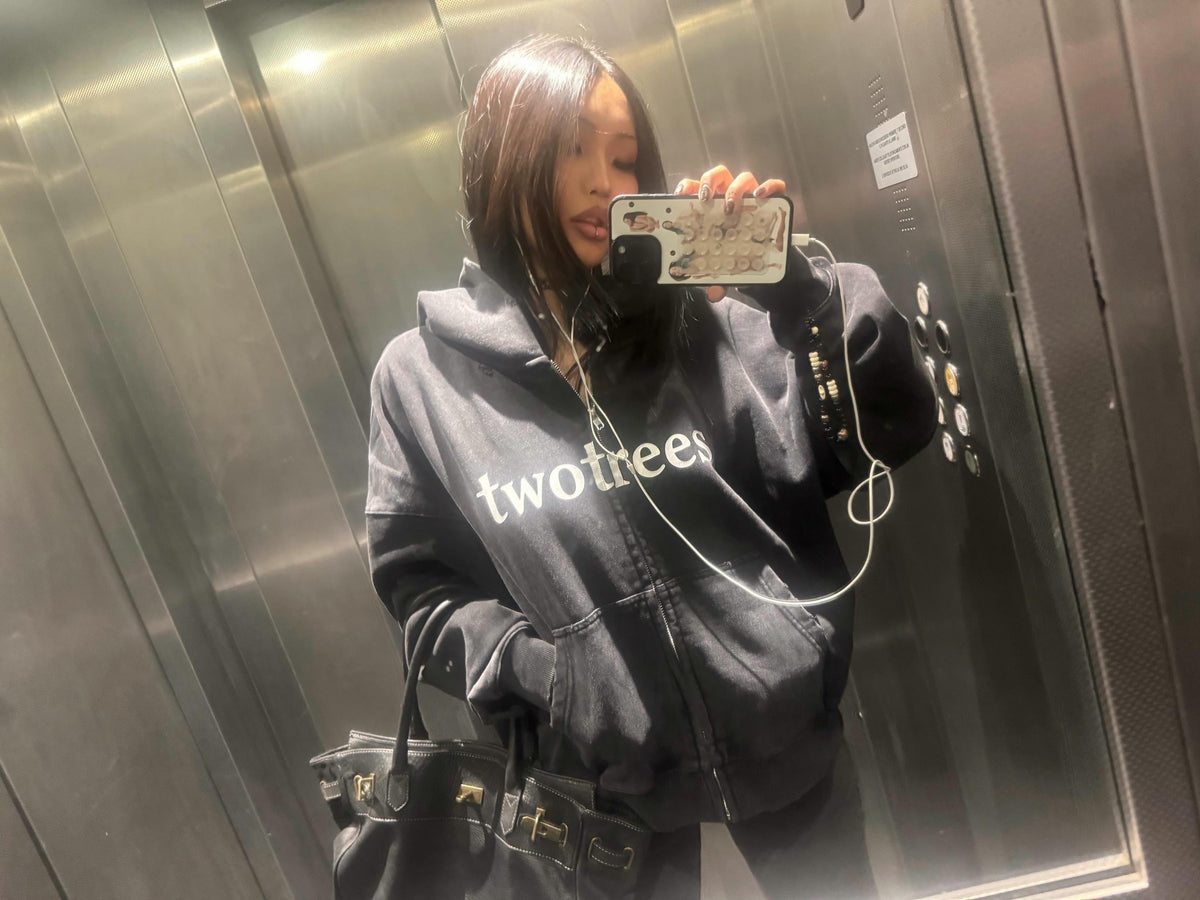 twotrees vintage zip up